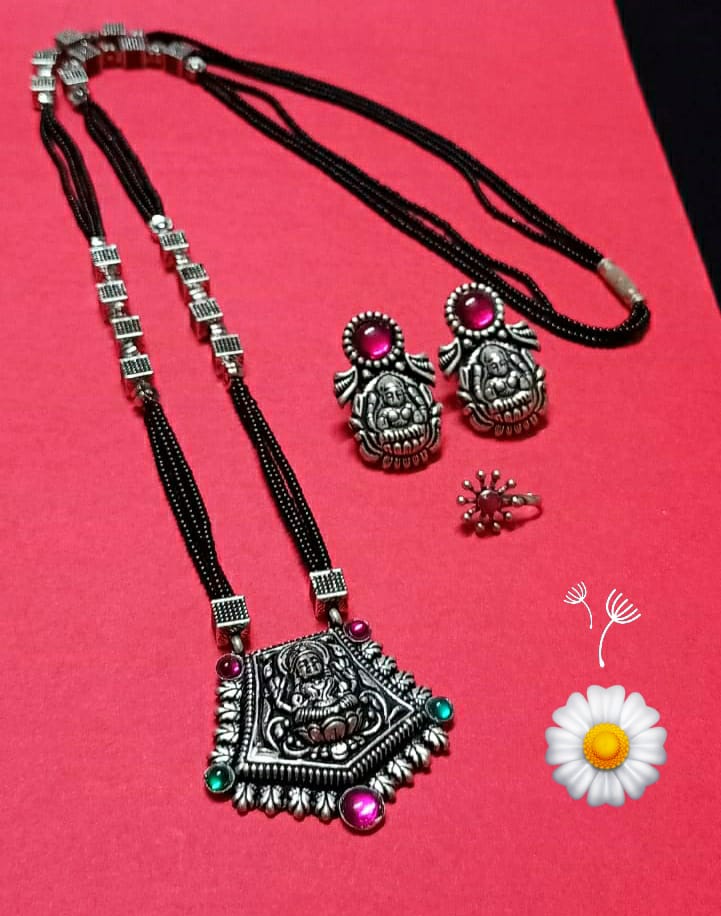 Beautiful Kolhapuri silver Oxidised mangalsutra