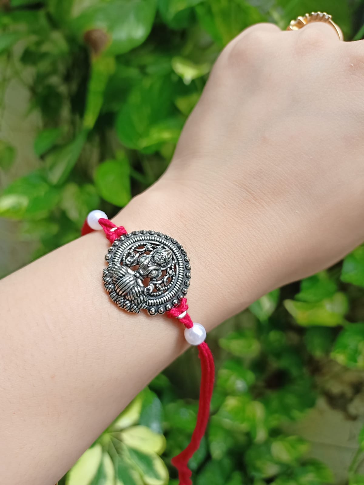 Beautiful Kolhapuri charms Rakhi