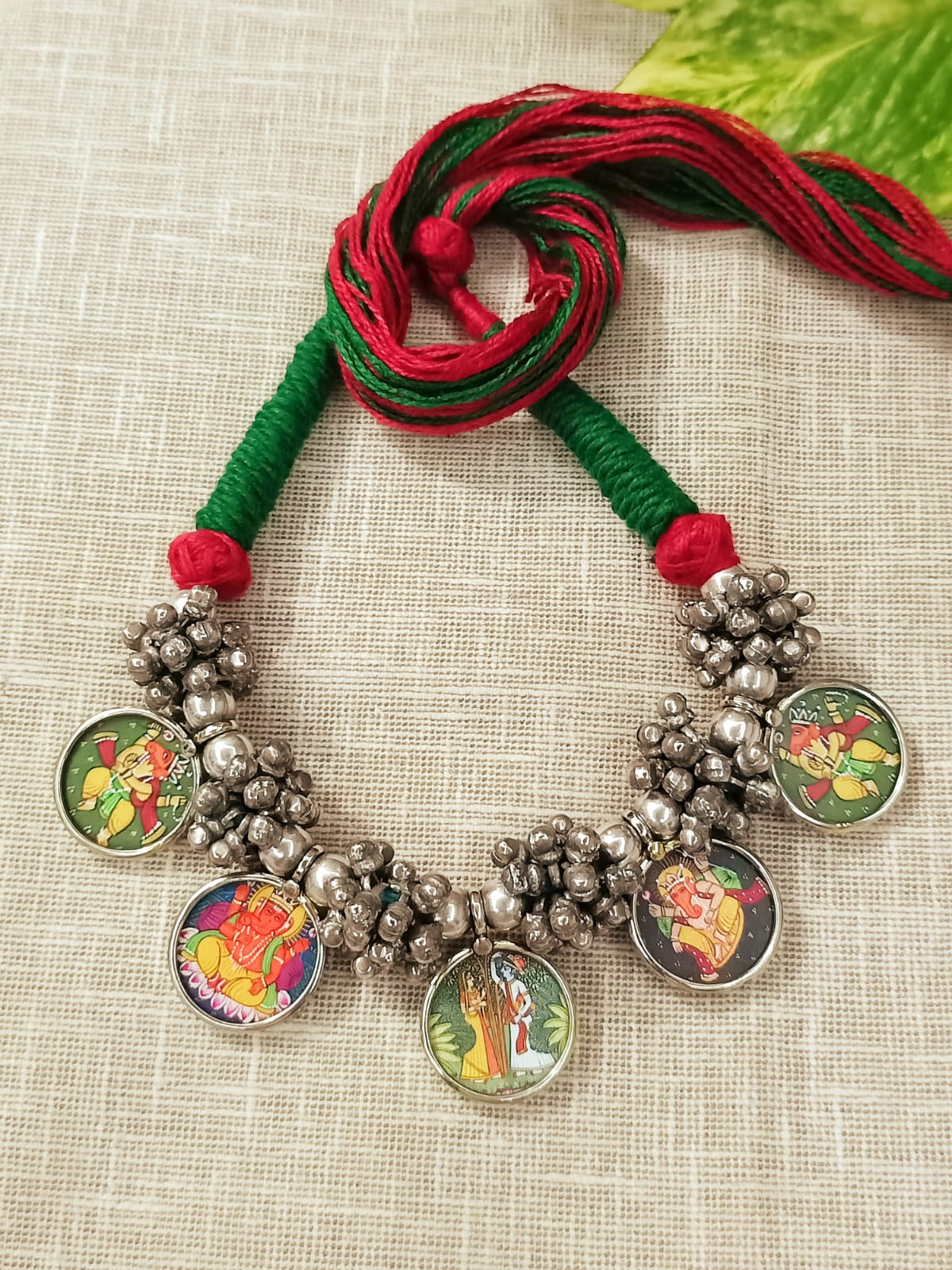 Radha Krishna charms neckpiece