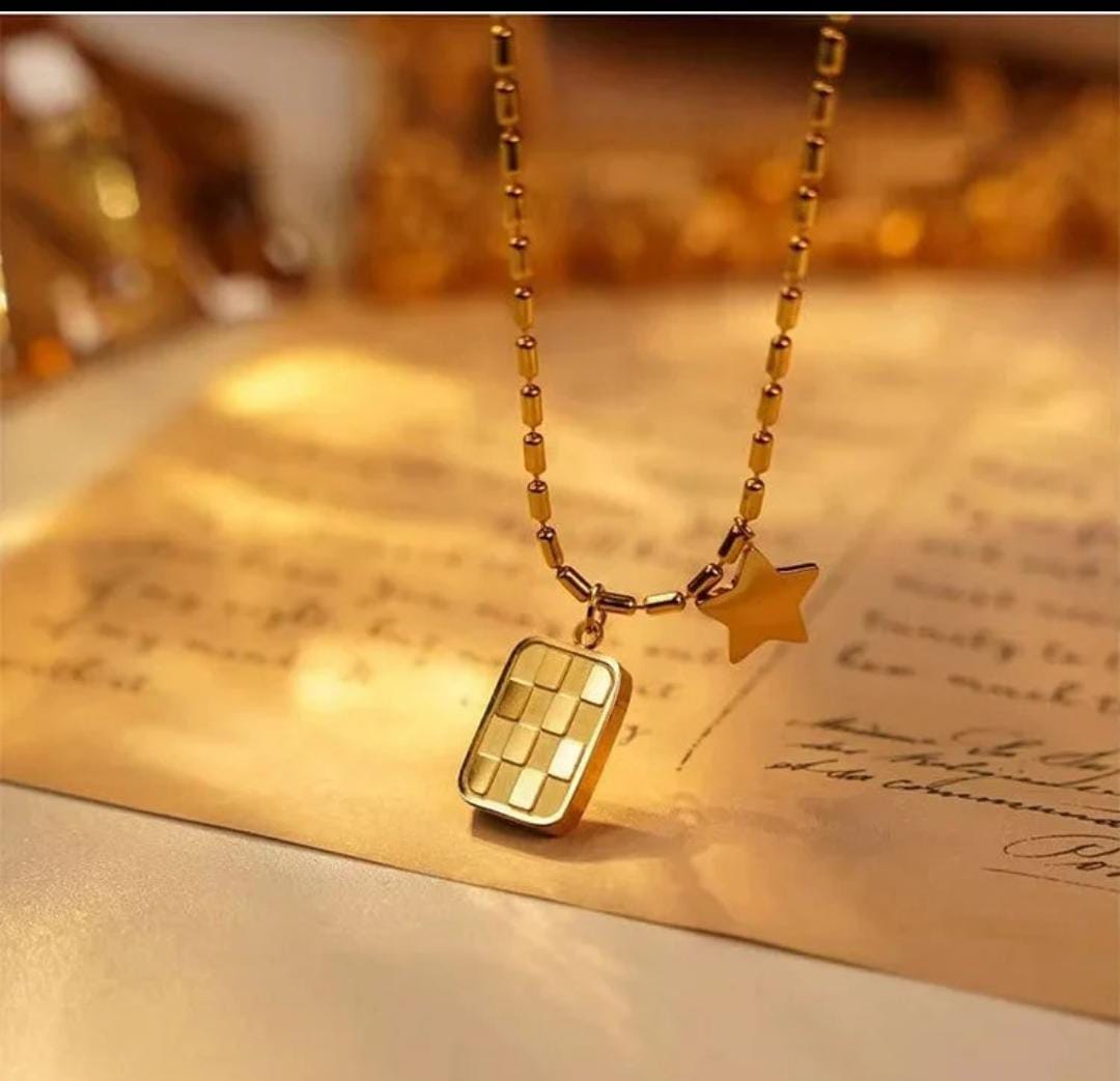 Gold Plated Anti Tarnish Stainless Steel Chain Necklace