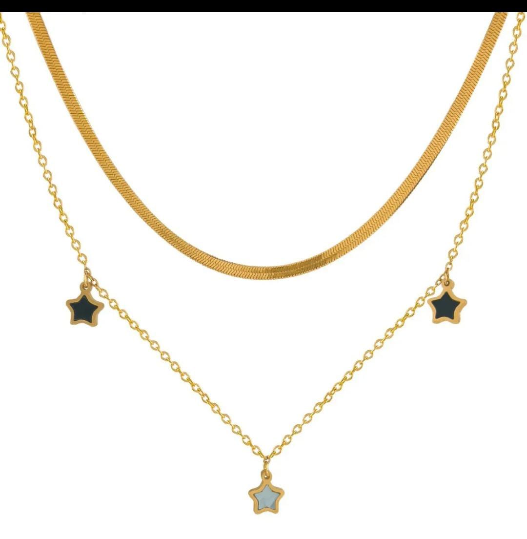 Gold Plated Anti Tarnish Stainless Steel chain Necklace