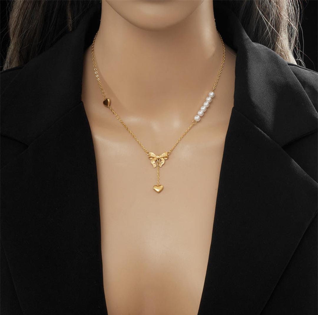 Gold Plated Anti Tarnish Stainless Pendant Chain Necklace