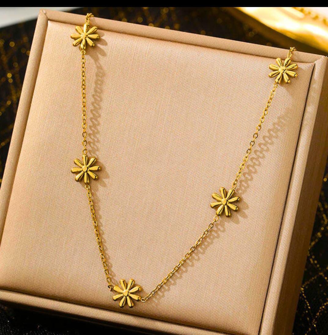 Gold Plated Anti Tarnish Stainless Chain Necklace