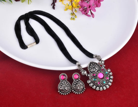 Beautiful Kolhapuri silver Oxidised mangalsutra
