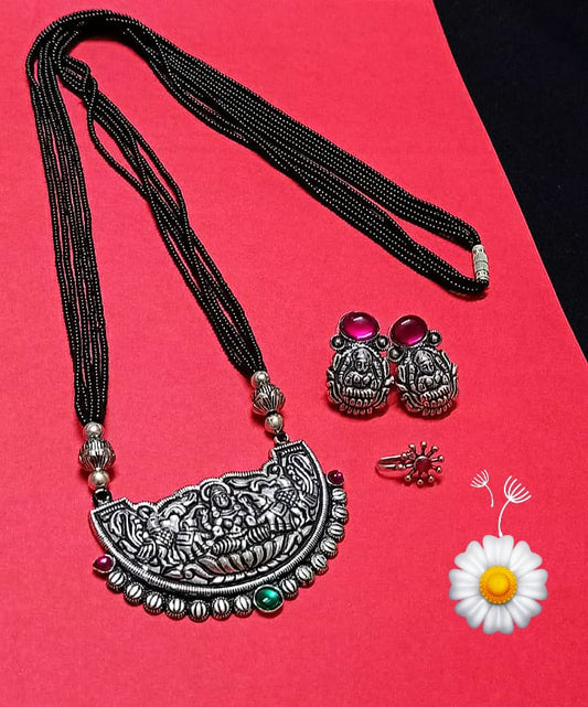 Beautiful Kolhapuri silver Oxidised mangalsutra