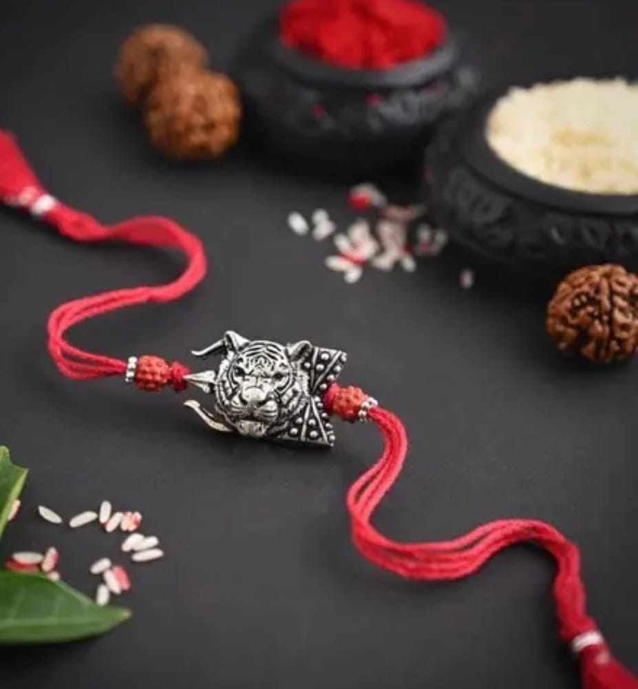 Beautiful Kolhapuri charms Rakhi
