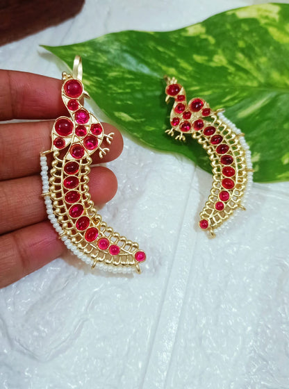 Beautiful Gold Plated Peacock Earcuff for Women