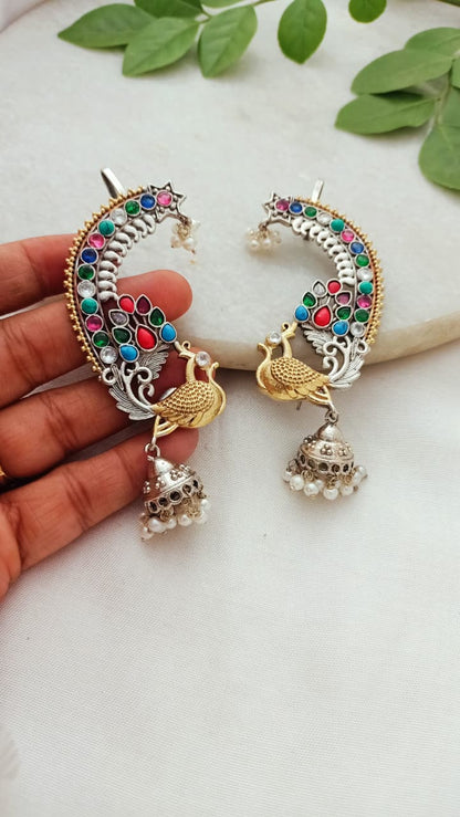 Beautiful Morni Dual Tone Brass Earcuff