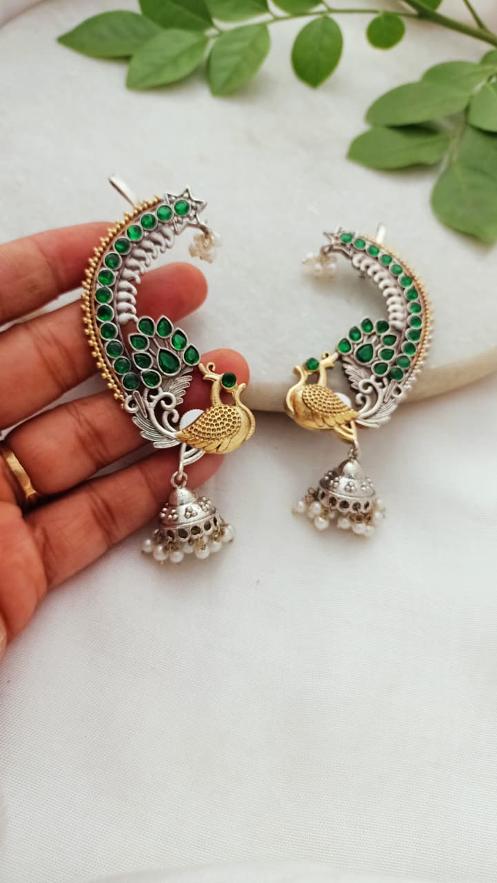 Beautiful Morni Dual Tone Brass Earcuff