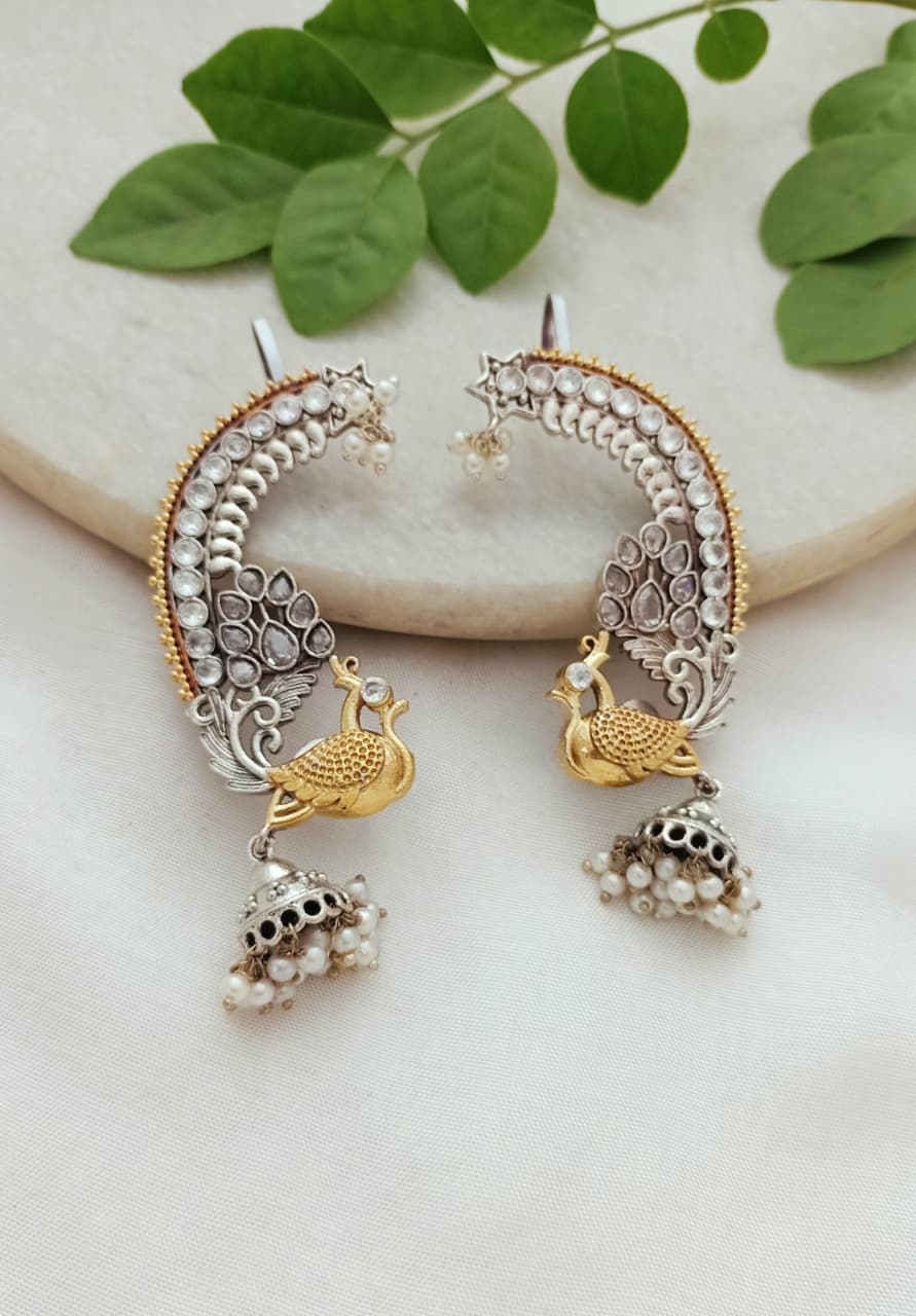 Beautiful Morni Dual Tone Brass Earcuff