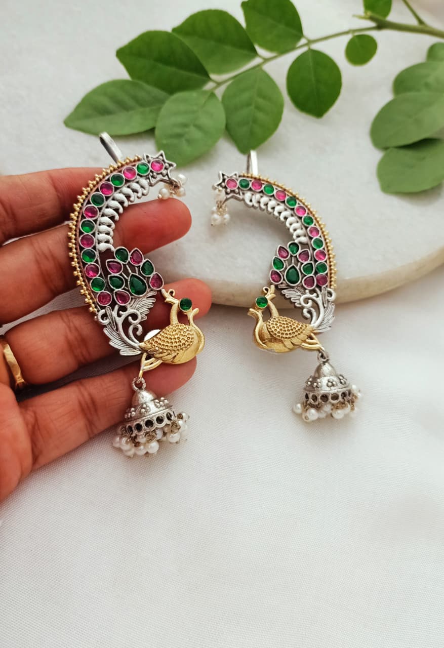 Beautiful Morni Dual Tone Brass Earcuff