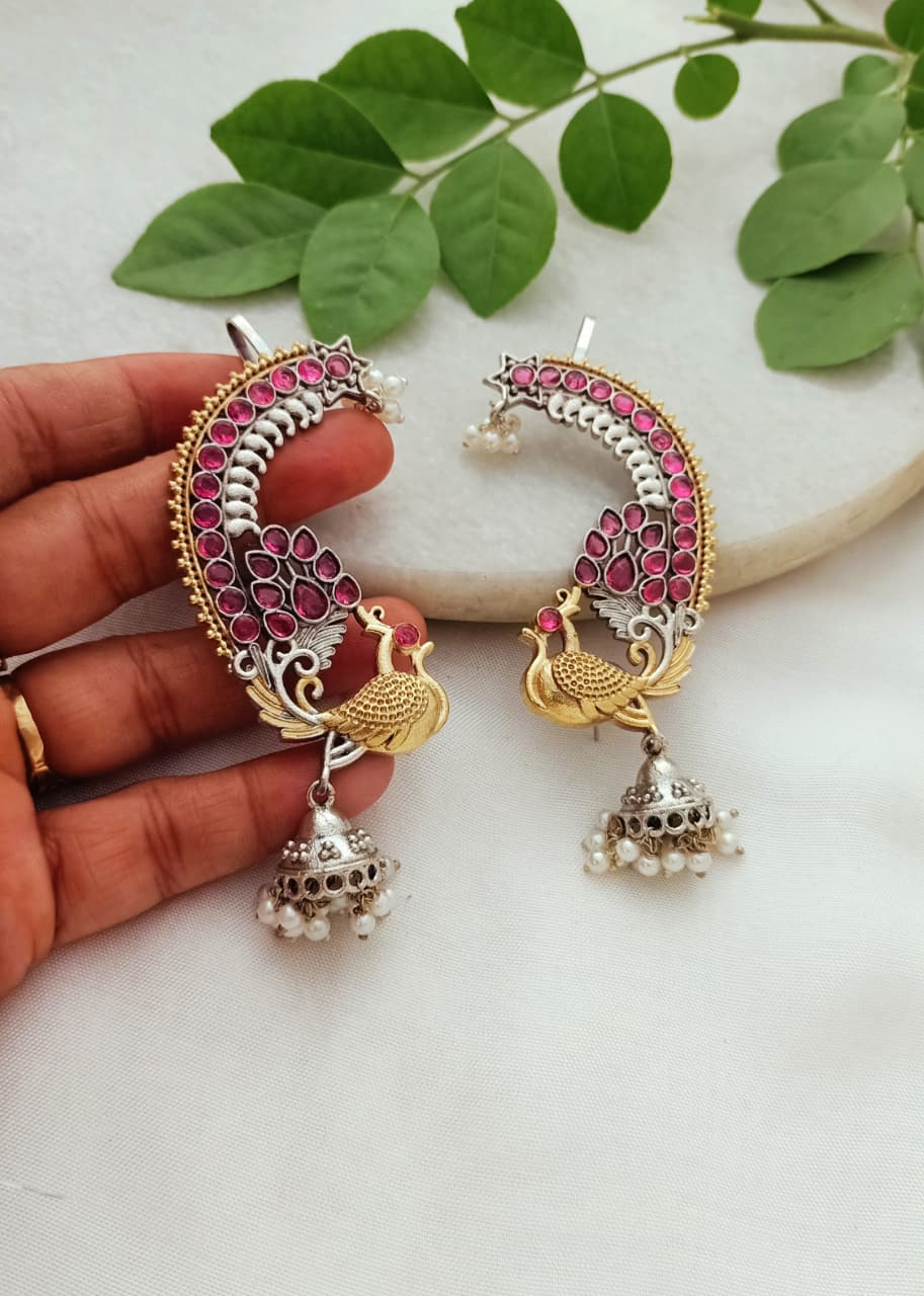 Beautiful Morni Dual Tone Brass Earcuff