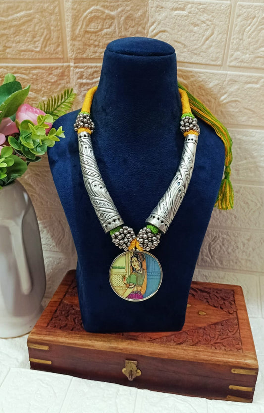 Beautiful Designer Hasli Style Painting Necklace