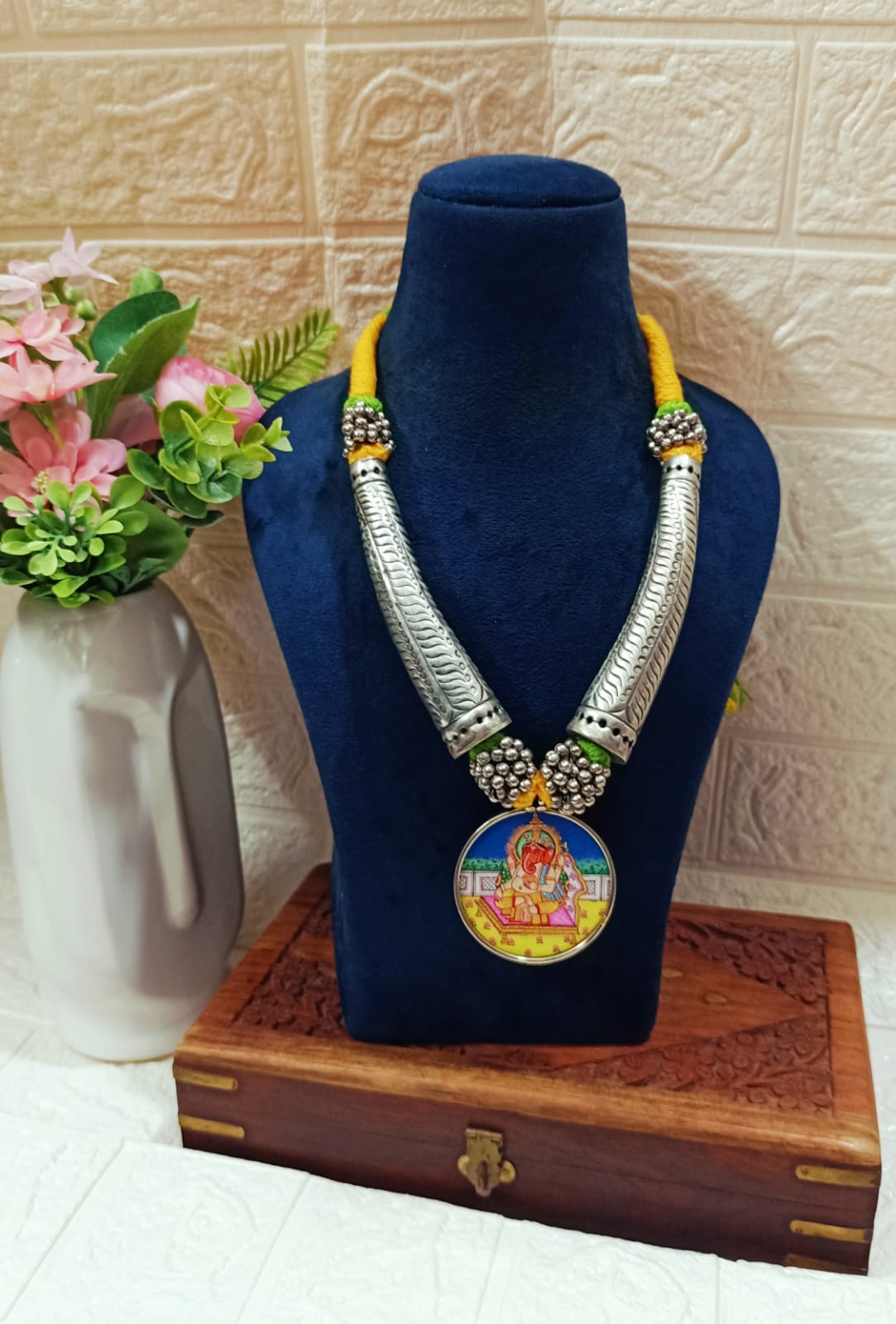 Beautiful Designer Hasli Style Painting Necklace