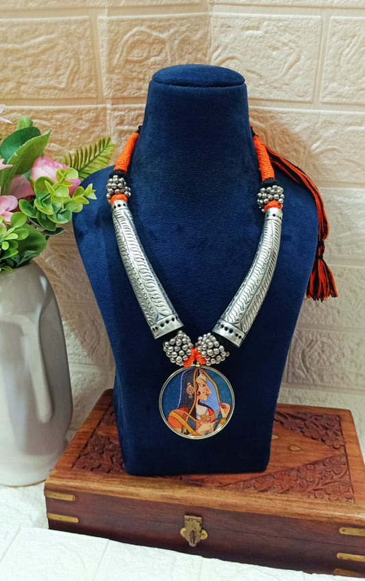 Beautiful Designer Hasli Style Painting Necklace