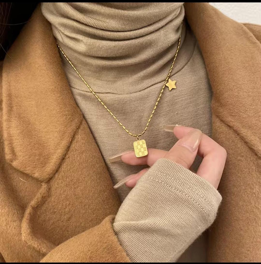 Gold Plated Anti Tarnish Stainless Steel Chain Necklace