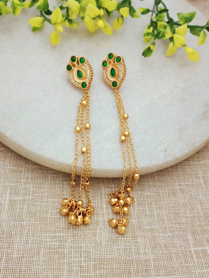 Mohini Gold Plated Kasmiri Earrings