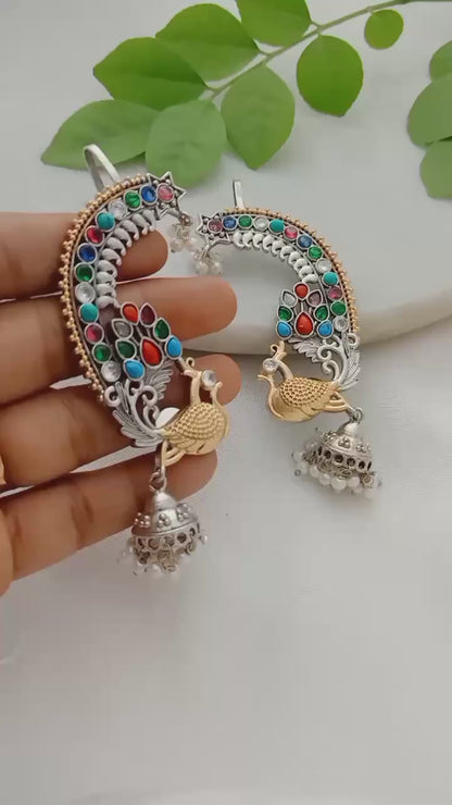 Beautiful Morni Dual Tone Brass Earcuff