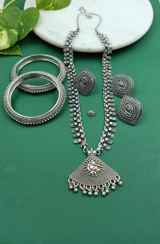 Ganpati Bappa Long Chain Pendant Combo