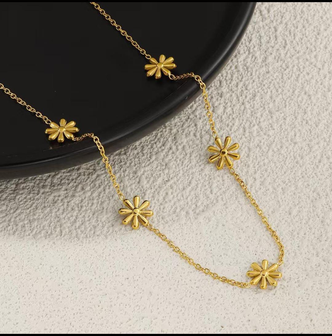 Gold Plated Anti Tarnish Stainless   Chain Necklace