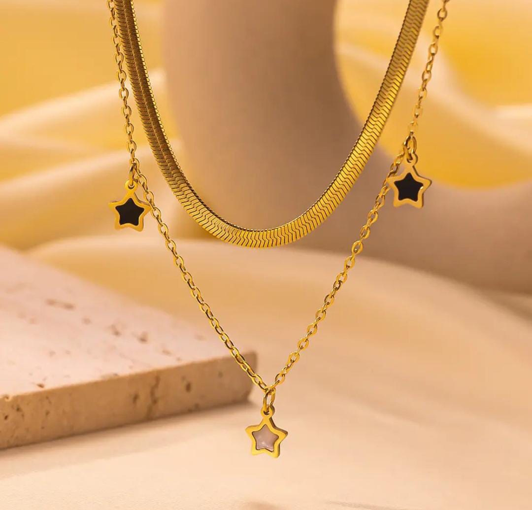 Gold Plated Anti Tarnish Stainless Steel chain Necklace