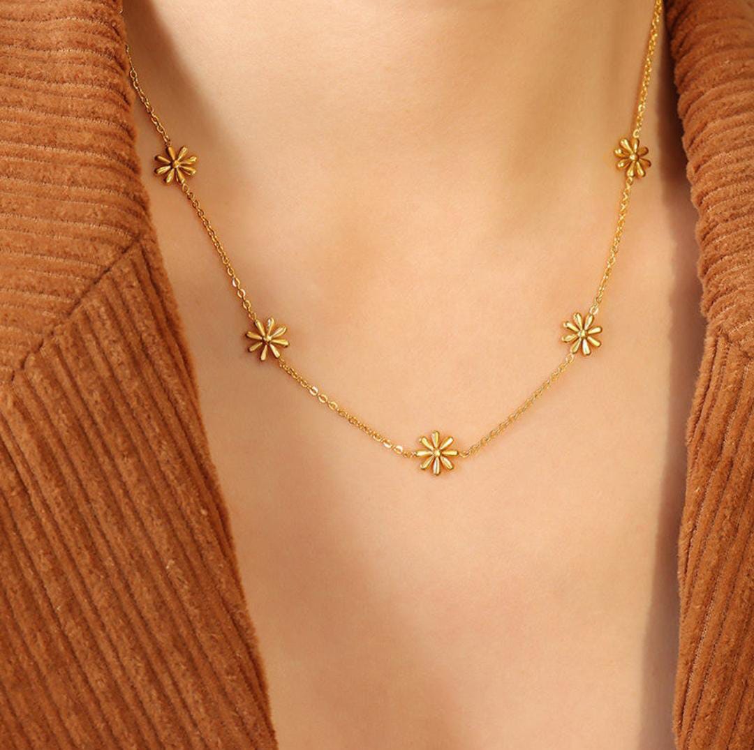 Gold Plated Anti Tarnish Stainless   Chain Necklace