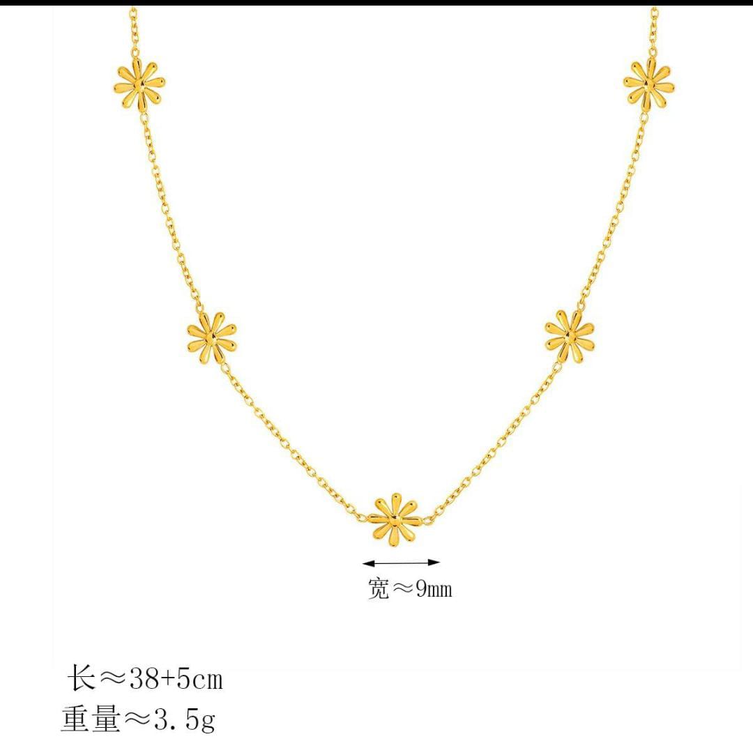 Gold Plated Anti Tarnish Stainless   Chain Necklace