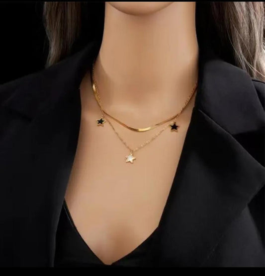 Gold Plated Anti Tarnish Stainless Steel chain Necklace